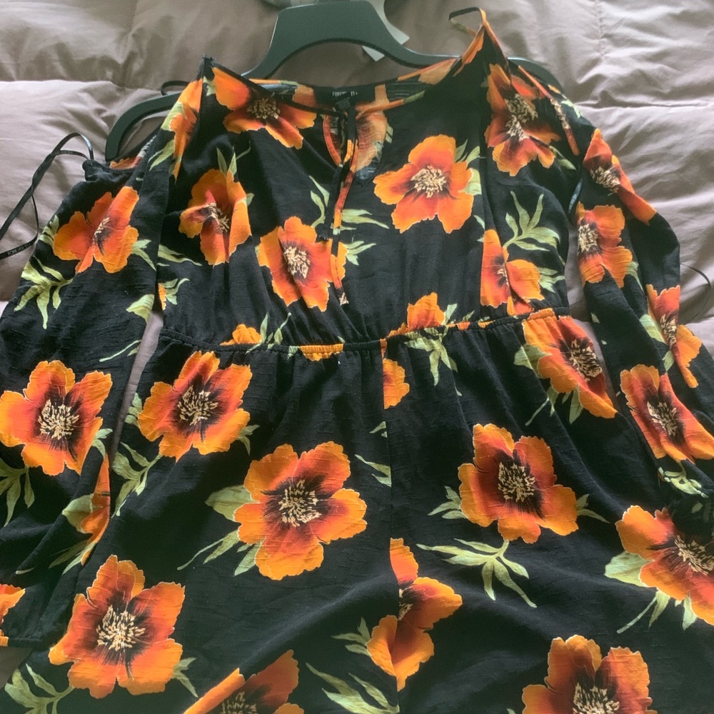 Romper with long sleeves
